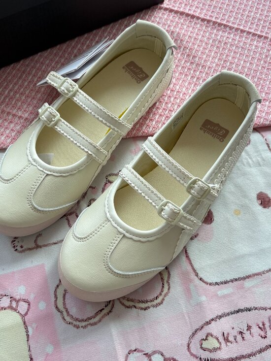 Onitsuka Tiger Shoes - Onitsuka Tiger Mexico 66 Ballerina Off White Mary Jane Shoes